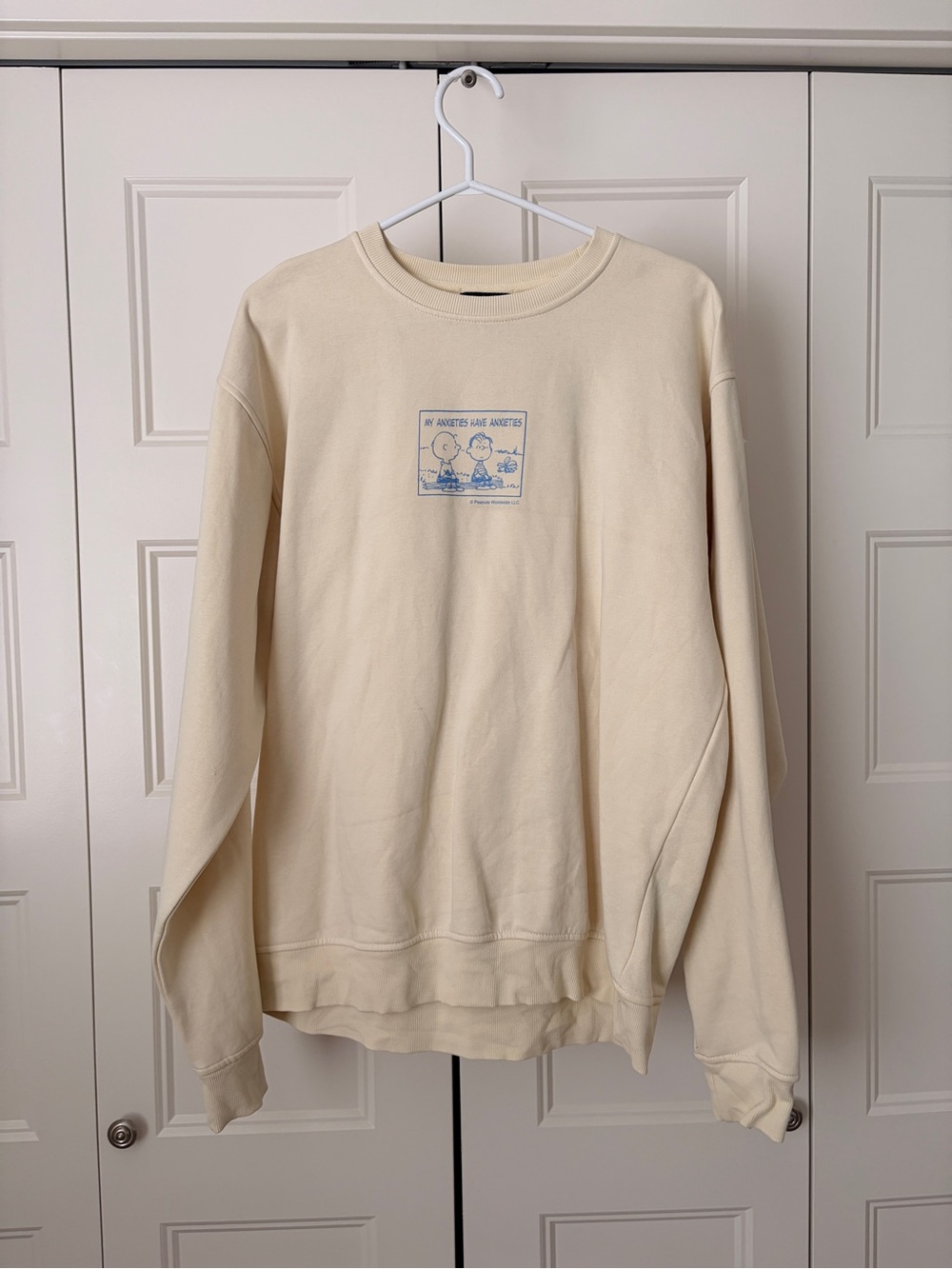 PEACE COLLECTIVE - mental health Peanuts sweater “my anxieties have anxiety”
